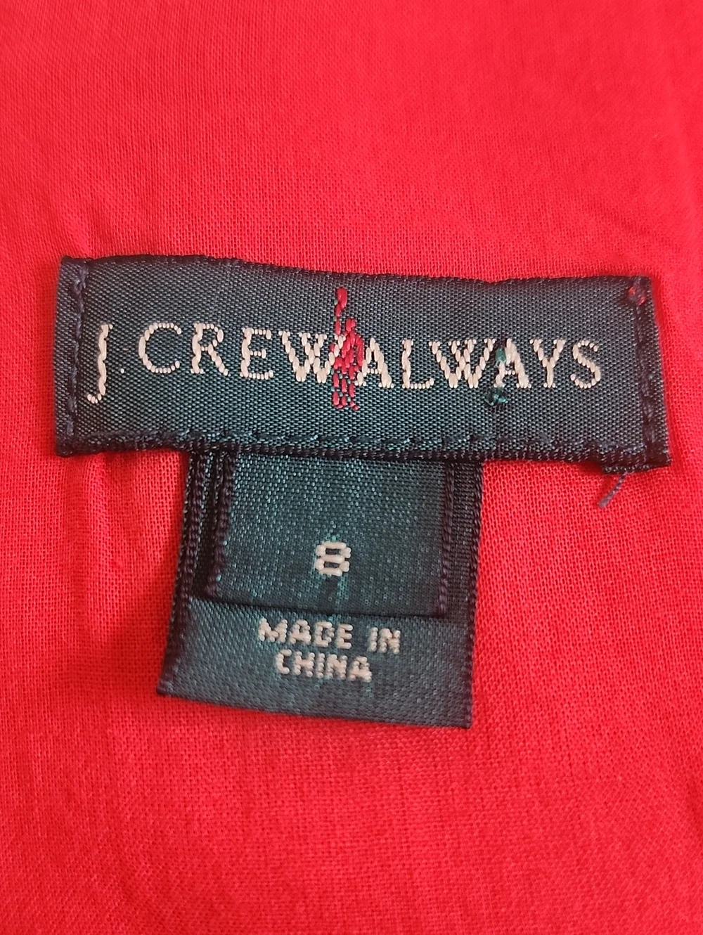 J. Crew Always Zipper Back Coral Orange V-neck Peplum Tank Top, 8